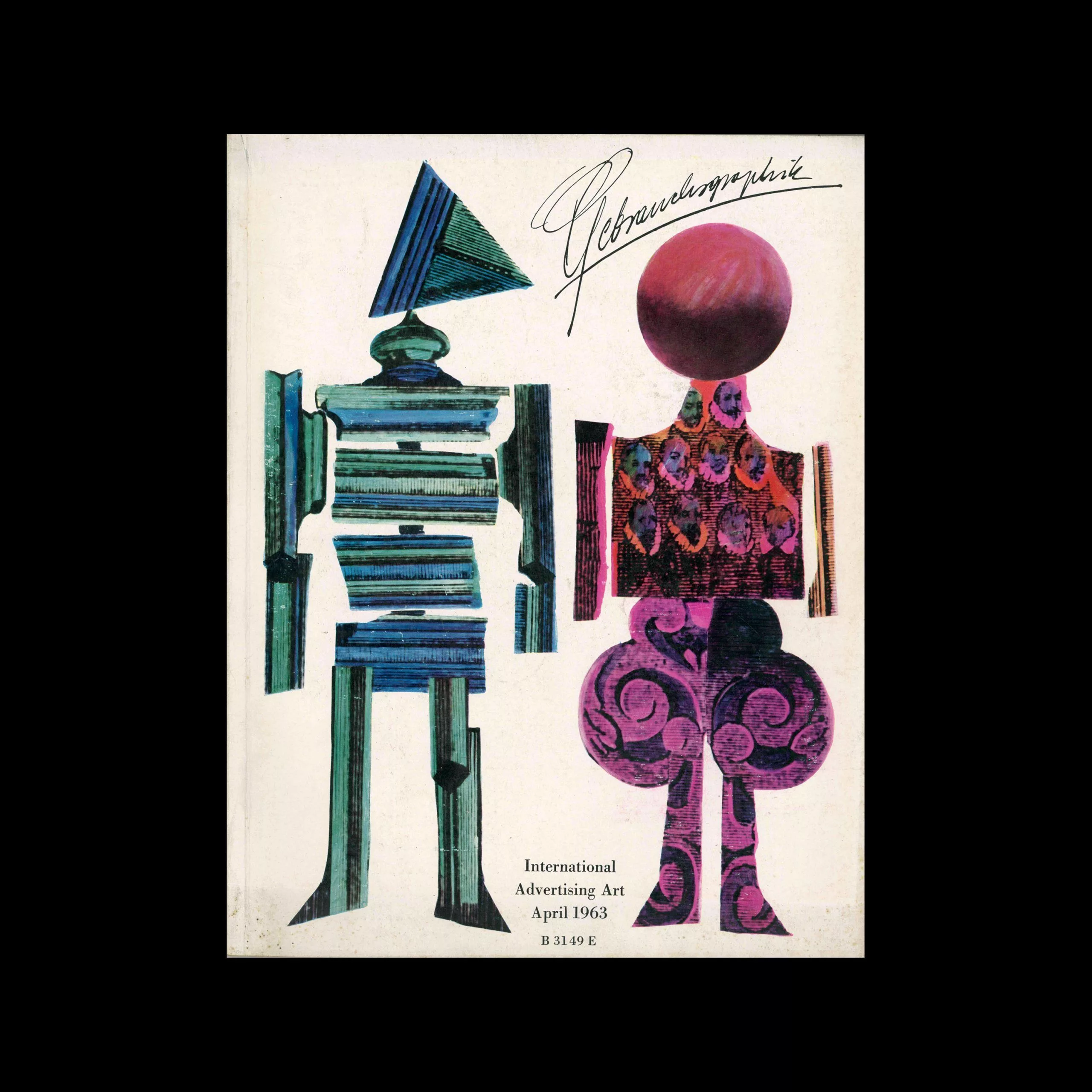 Gebrauchsgraphik, 4, 1963. Covers design by Roman Cieślewicz
