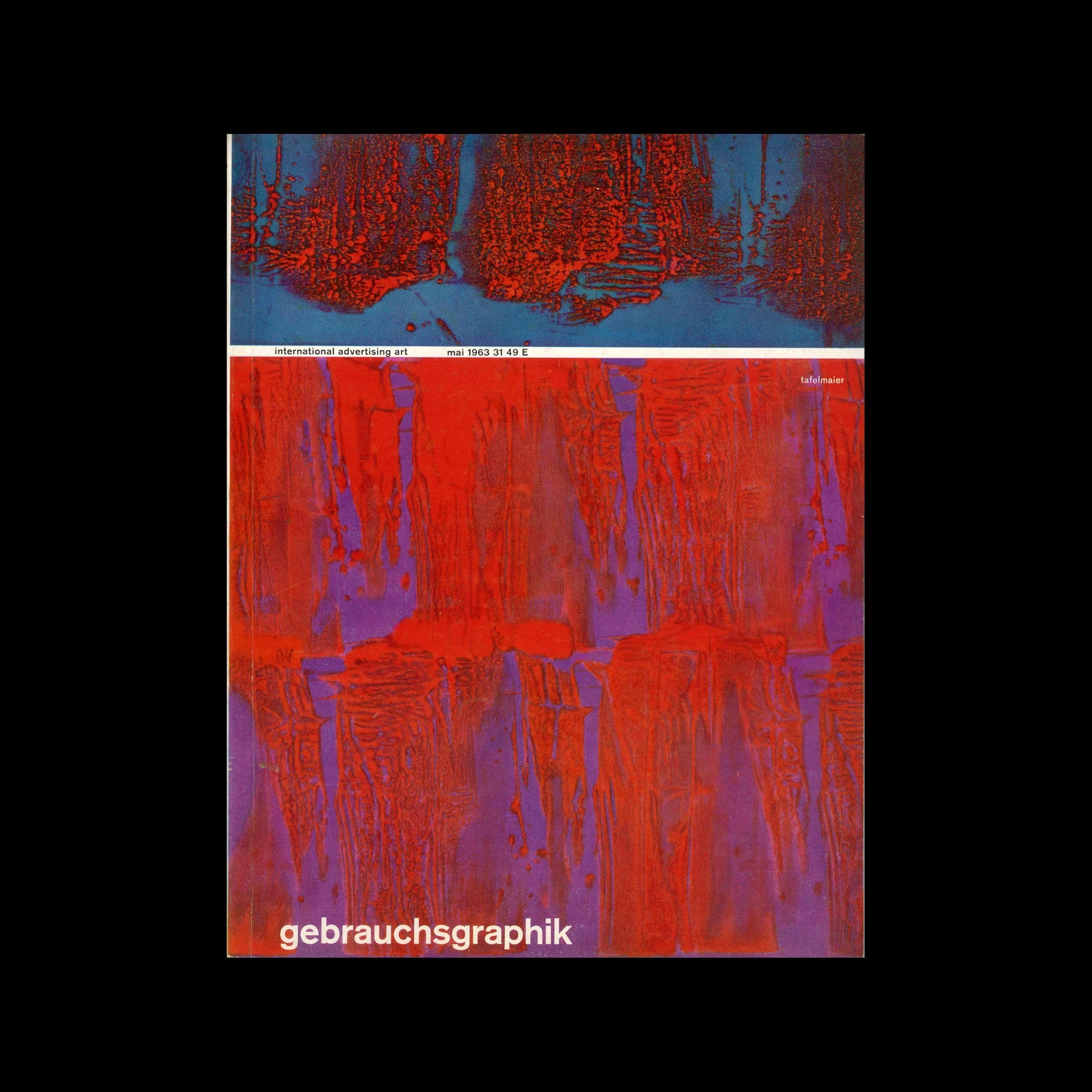 Gebrauchsgraphik, 5, 1963. Cover design by Walter Tafelmaier