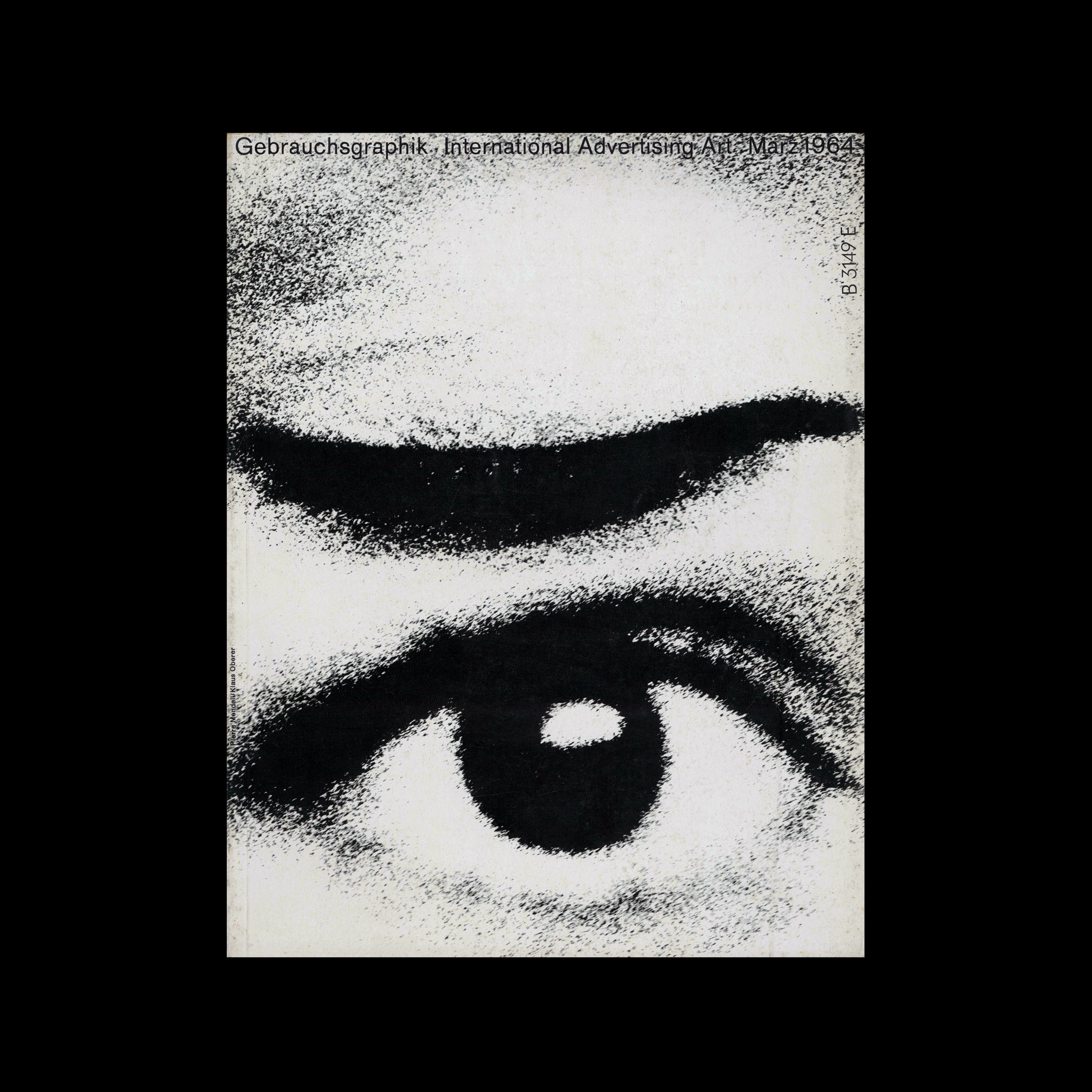 Gebrauchsgraphik, 3, 1964. Cover design by Pierre Mendell and Klaus Oberer