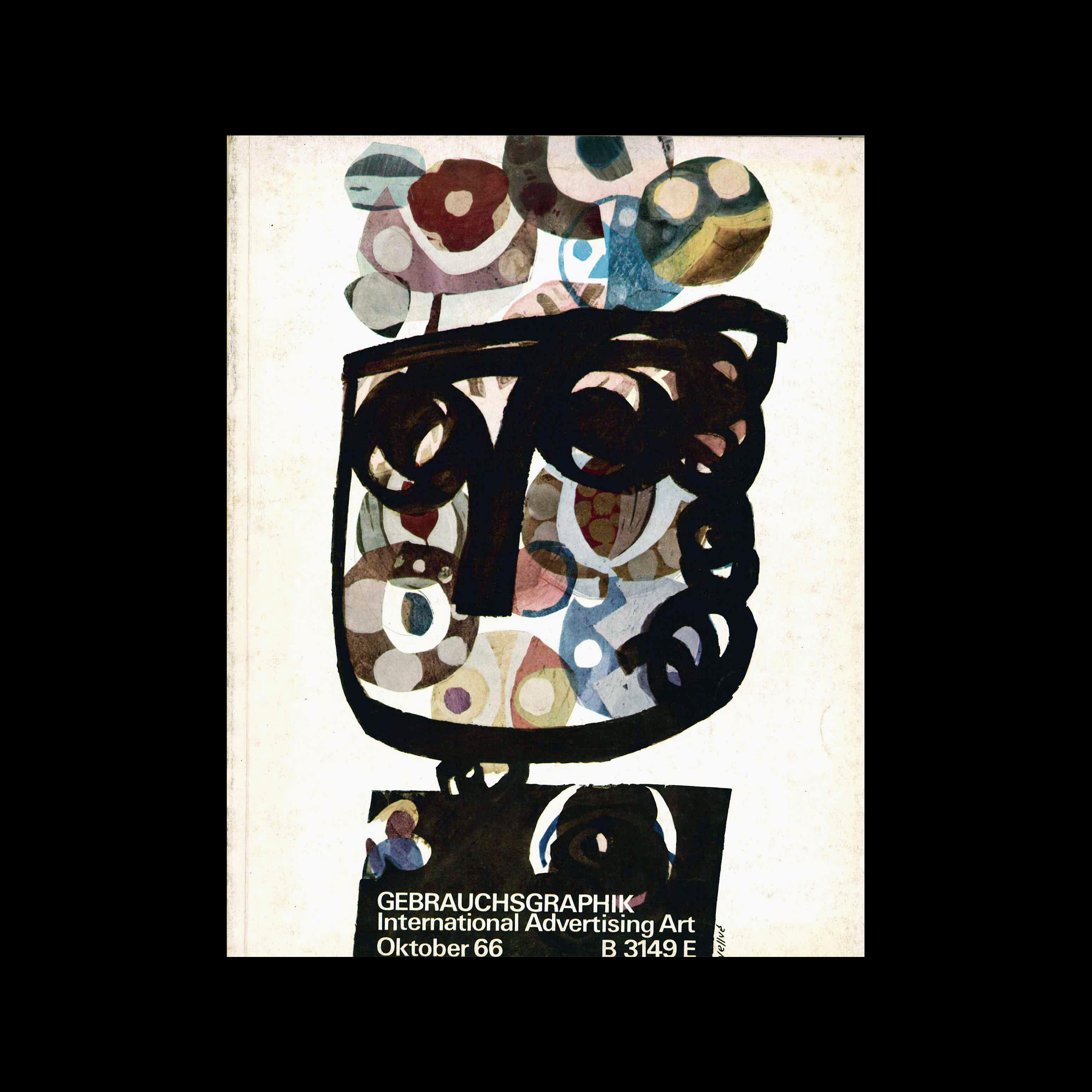 Gebrauchsgraphik, 10, 1966. Cover design by Tomás Vellvé