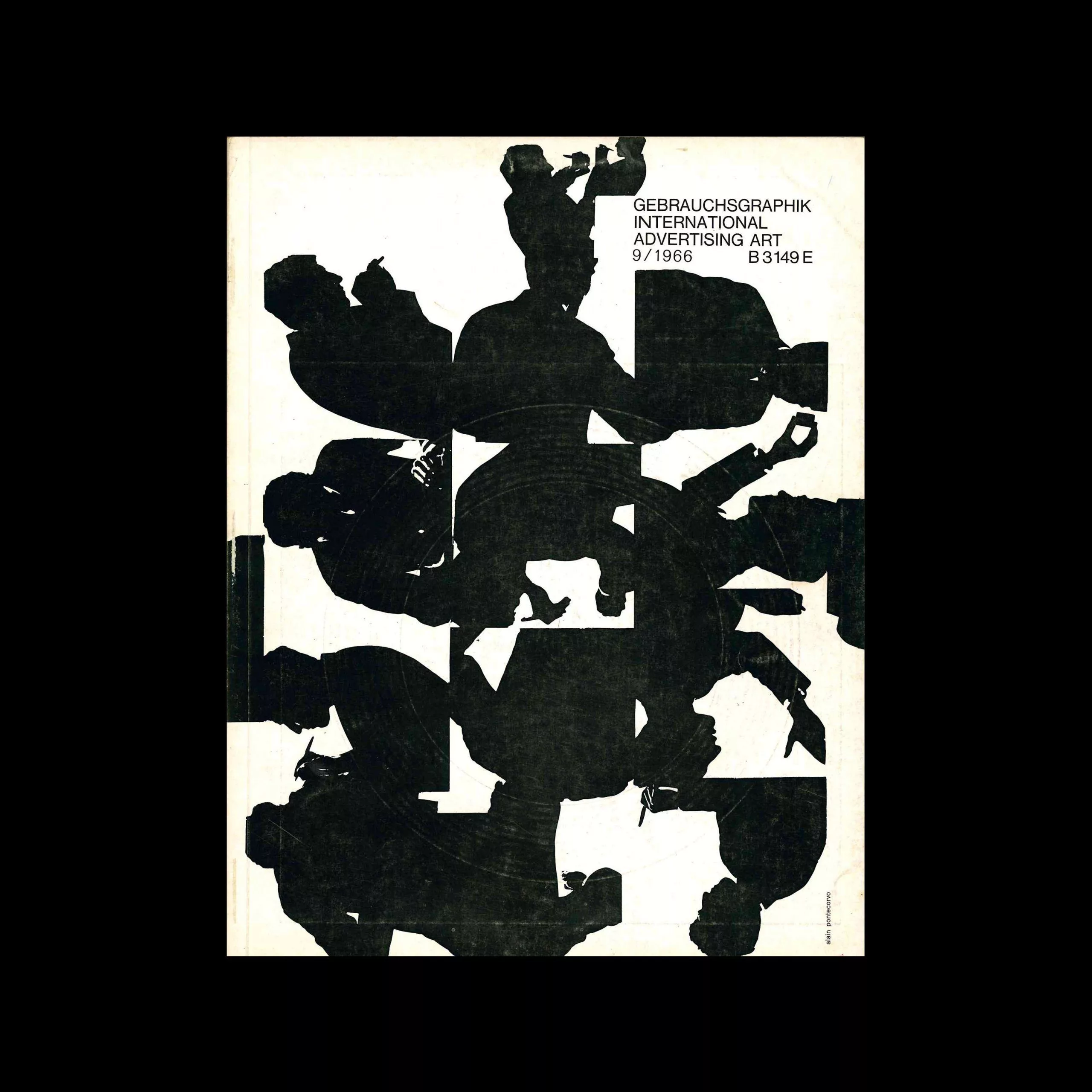 Gebrauchsgraphik, 9, 1966. Cover design by Alain Pontecorvo
