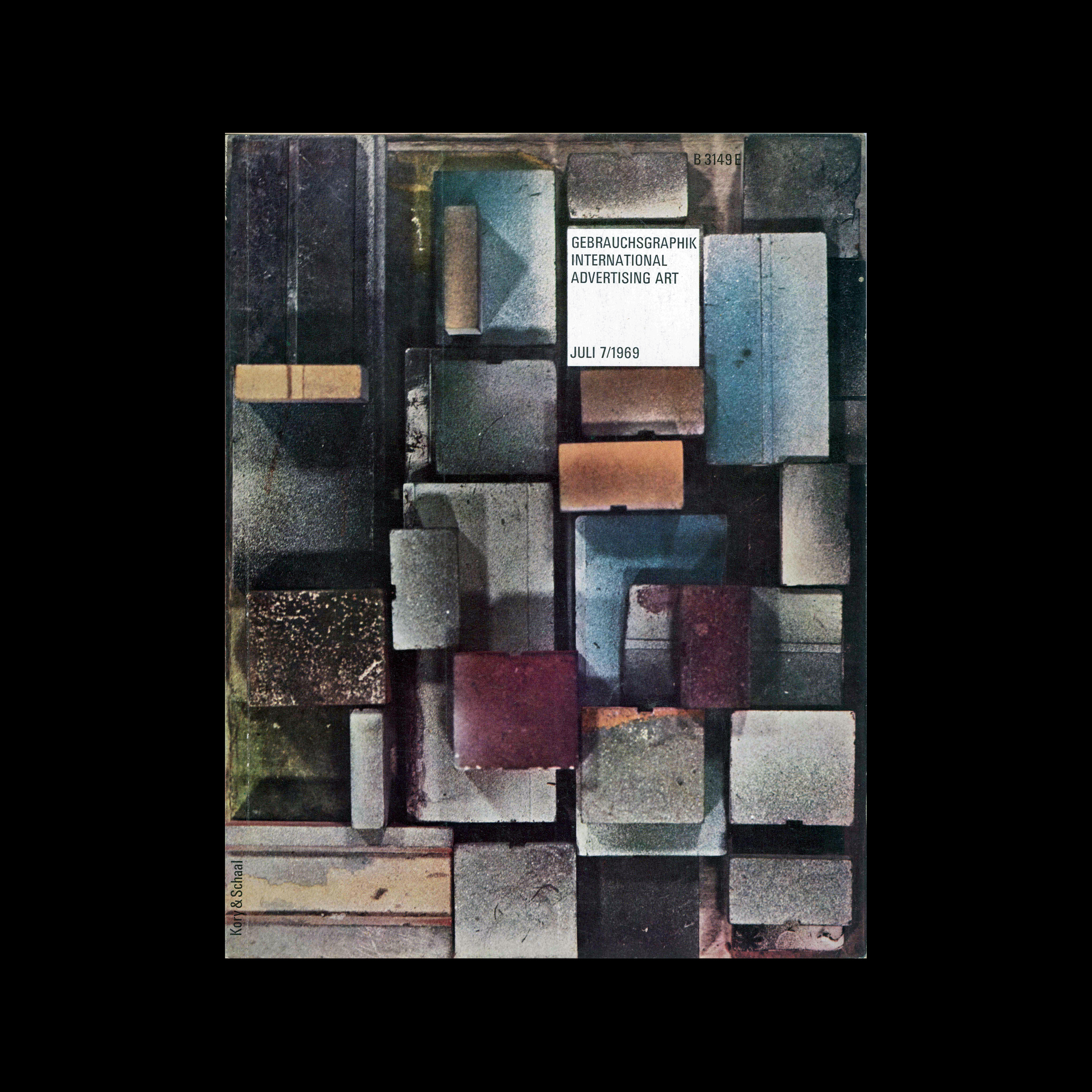 Gebrauchsgraphik, 7, 1969. Cover design by Kory & Schaal