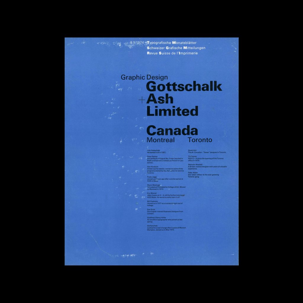Typografische Monatsblätter, 8-9, 1974