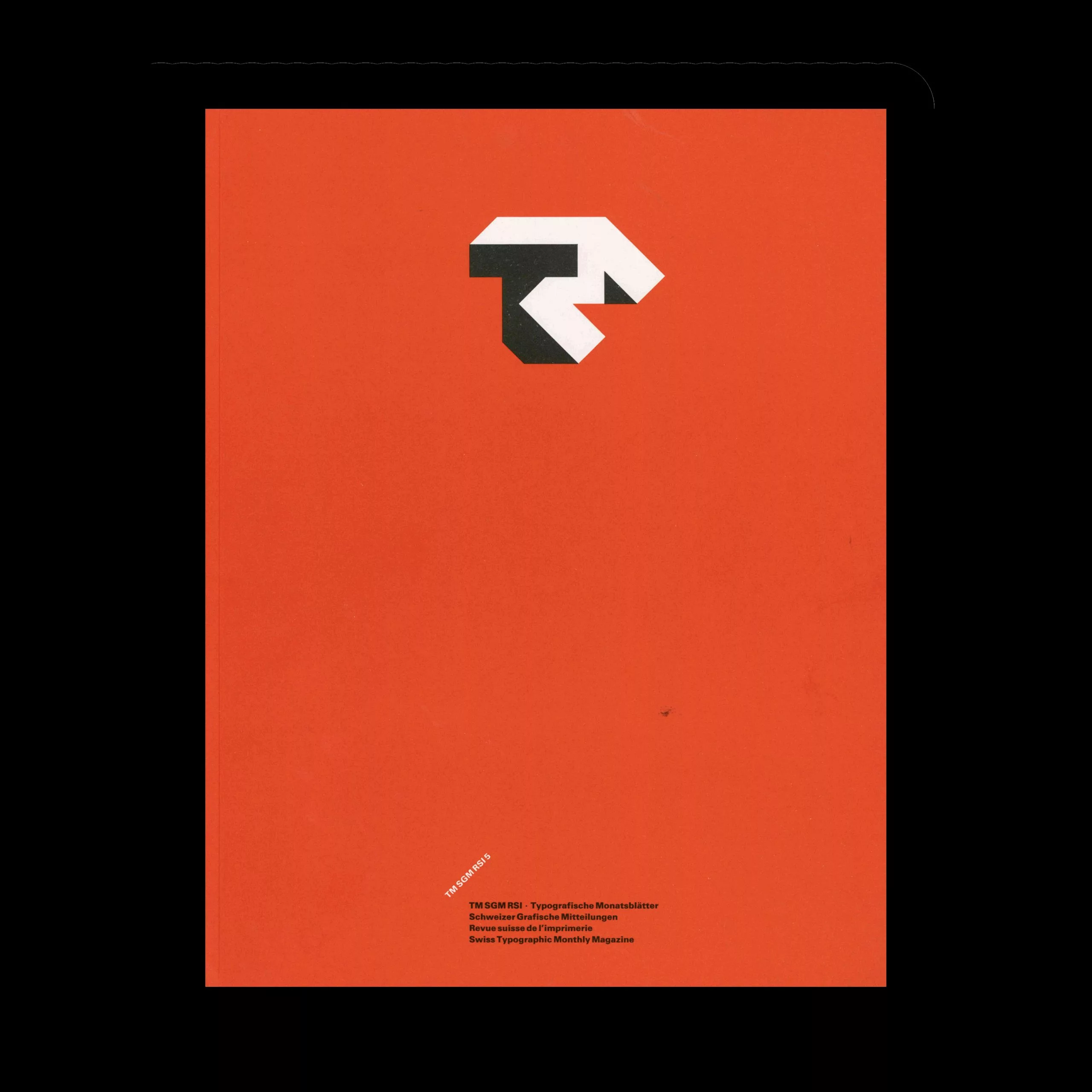 Typografische Monatsblätter, 5, 1985. Cover design by Jost Hochuli