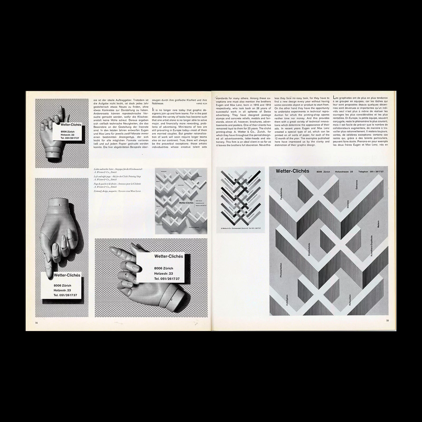 Gebrauchsgraphik, 2, 1968 Spread 