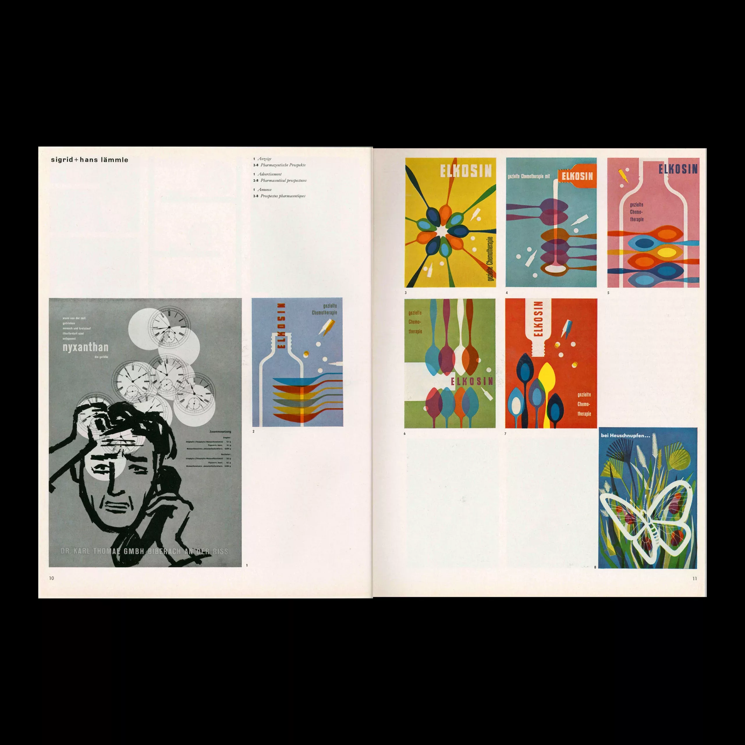 Gebrauchsgraphik, 4, 1958. Sigrid and Hans Lämmle Feature
