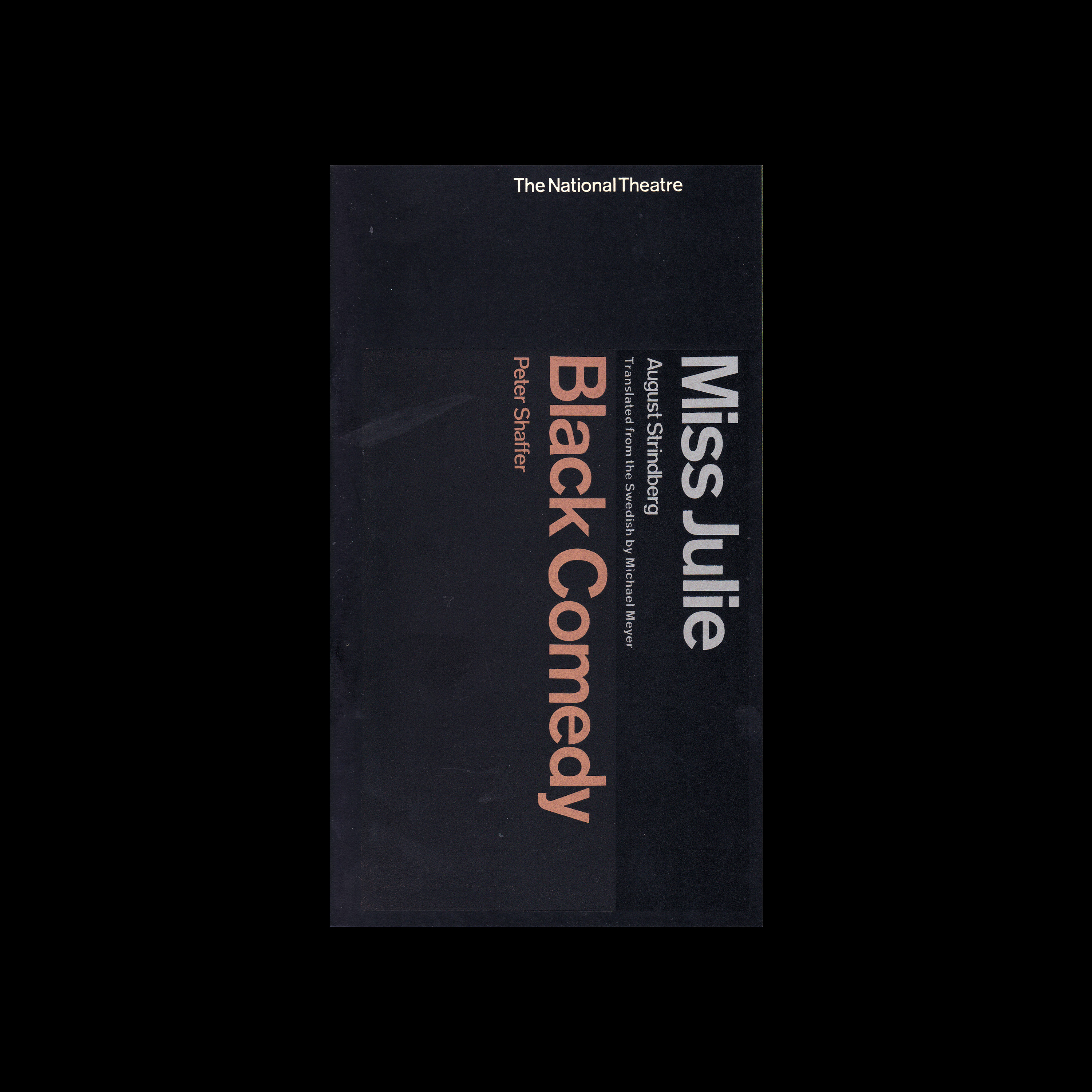 Miss Julie & Black Comedy, The National Theatre, London, 1964. Designed by Ken Briggs