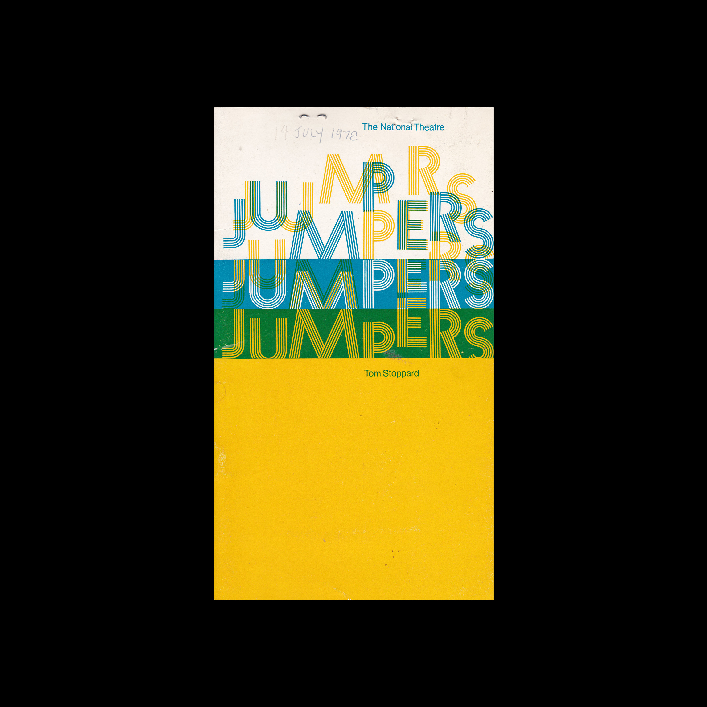 Jumpers, The National Theatre, London, 1972. Designed by Ken Briggs
