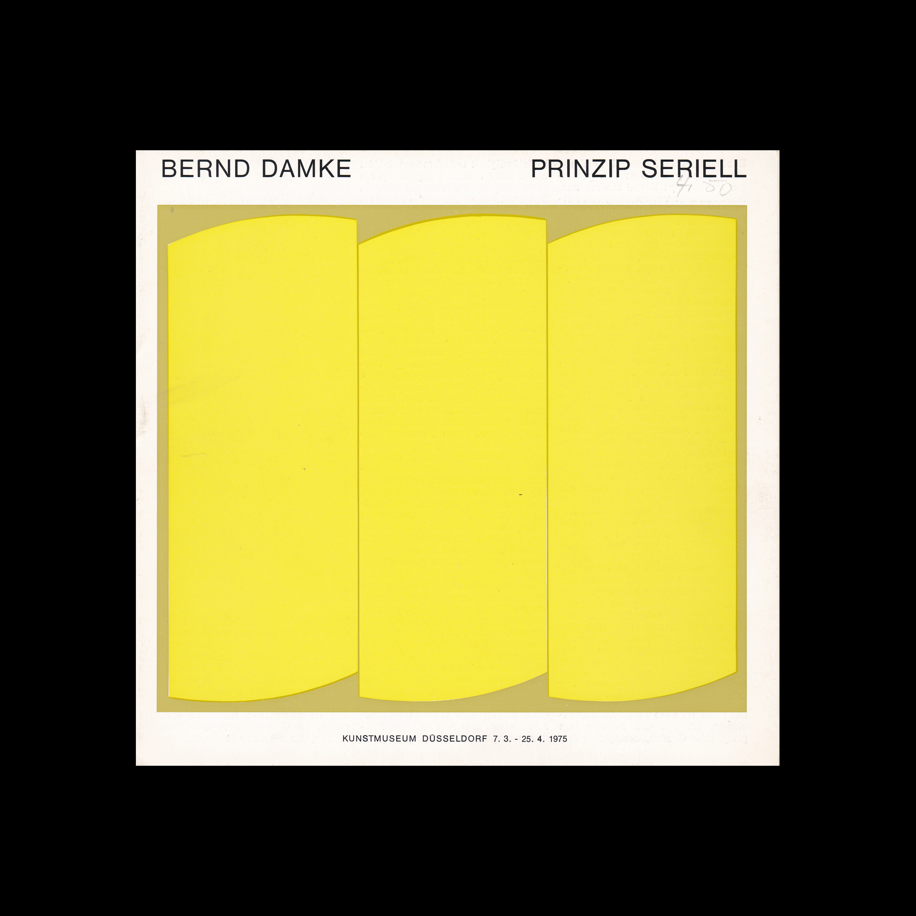 Bernd Damke, Prinzip Seriel, Kunstmuseum Düsseldorf, 1975