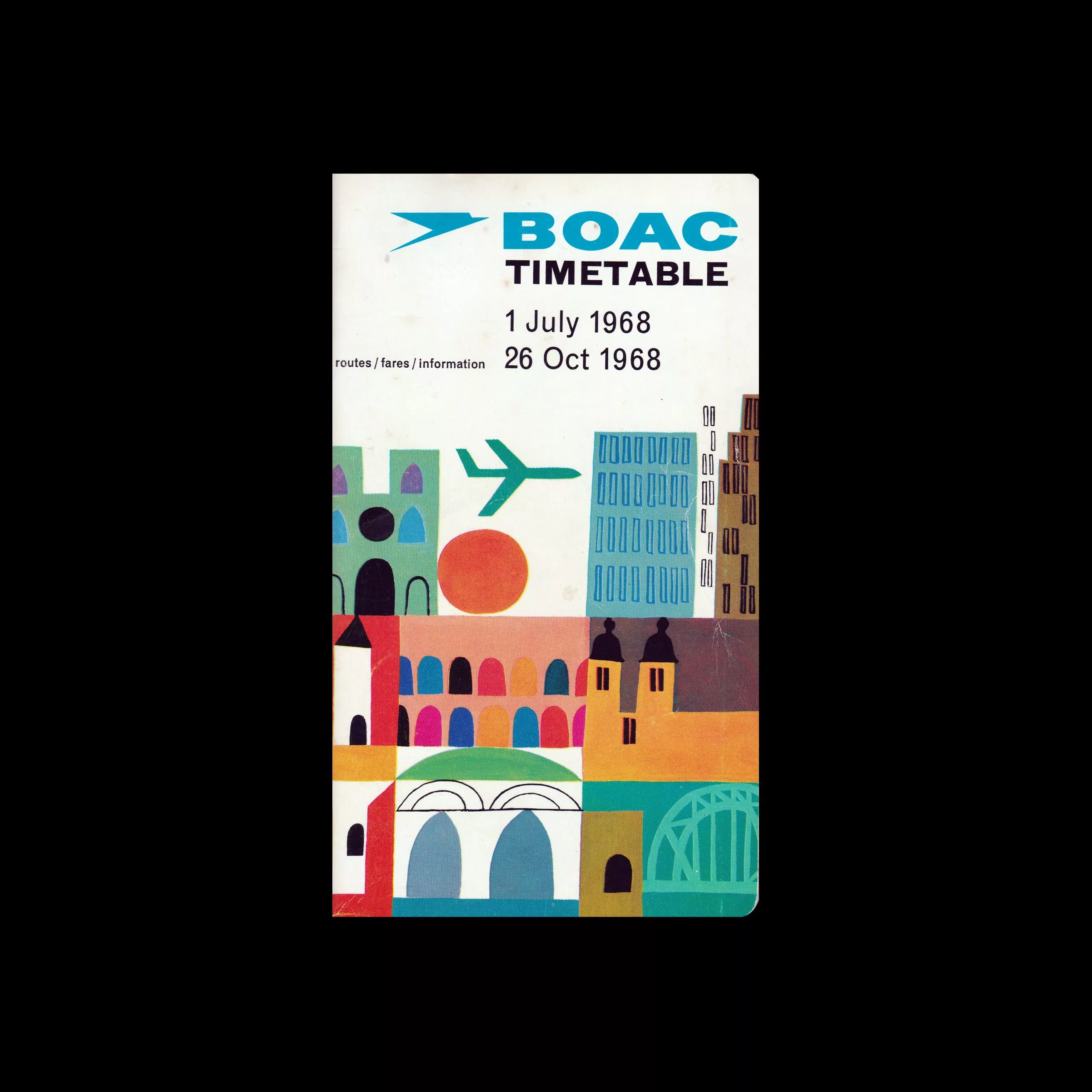 BOAC Timetable 1968