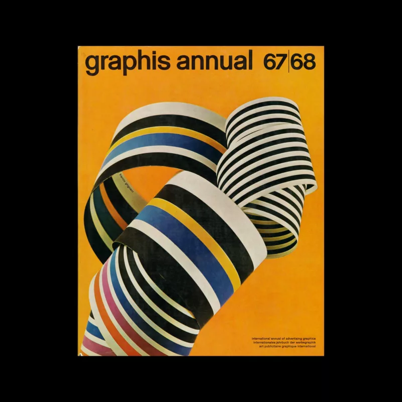 Graphis Annual 1967|68. Cover design by Franco Grignani
