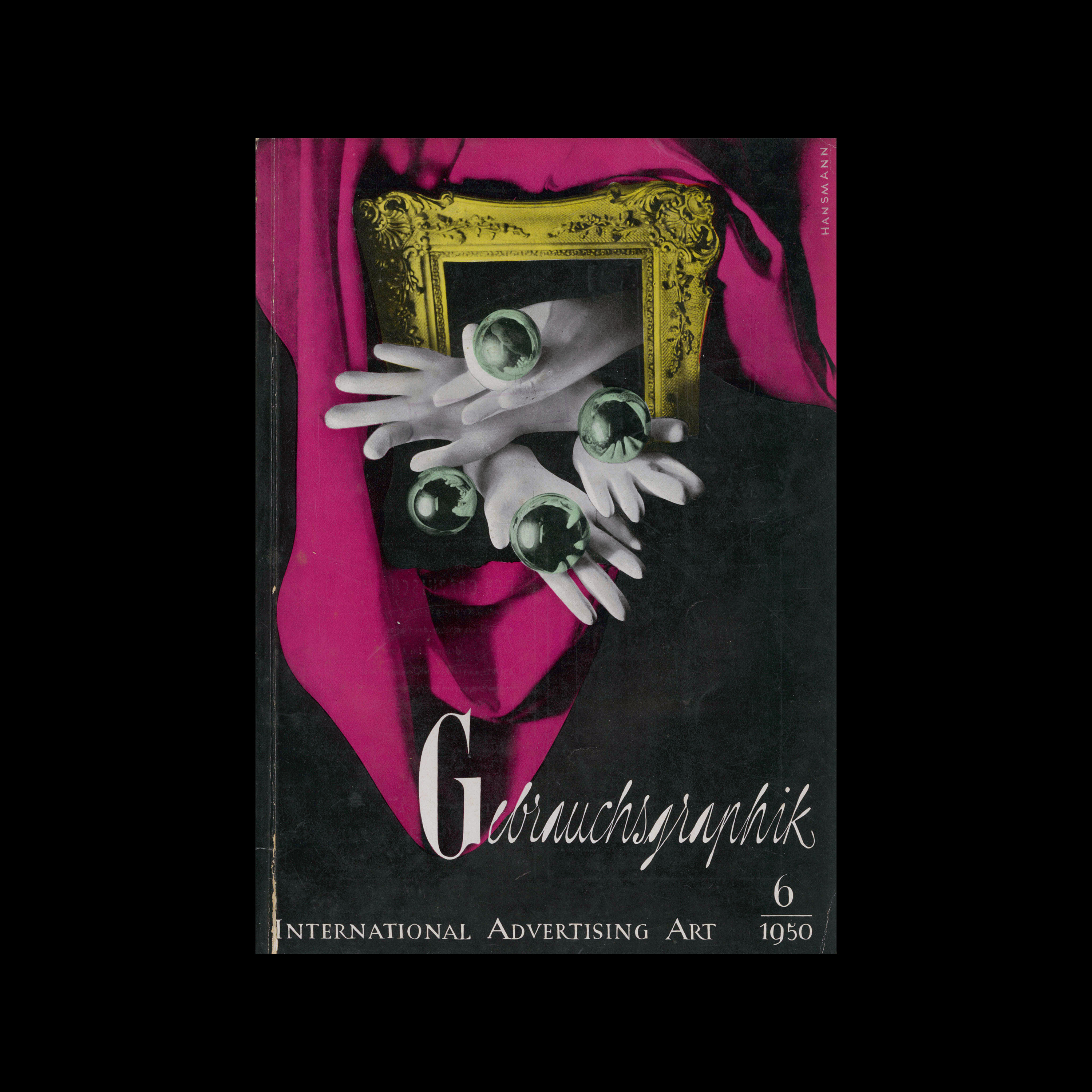 Gebrauchsgraphik, 6, 1950. Cover design by Claus Hansmann 