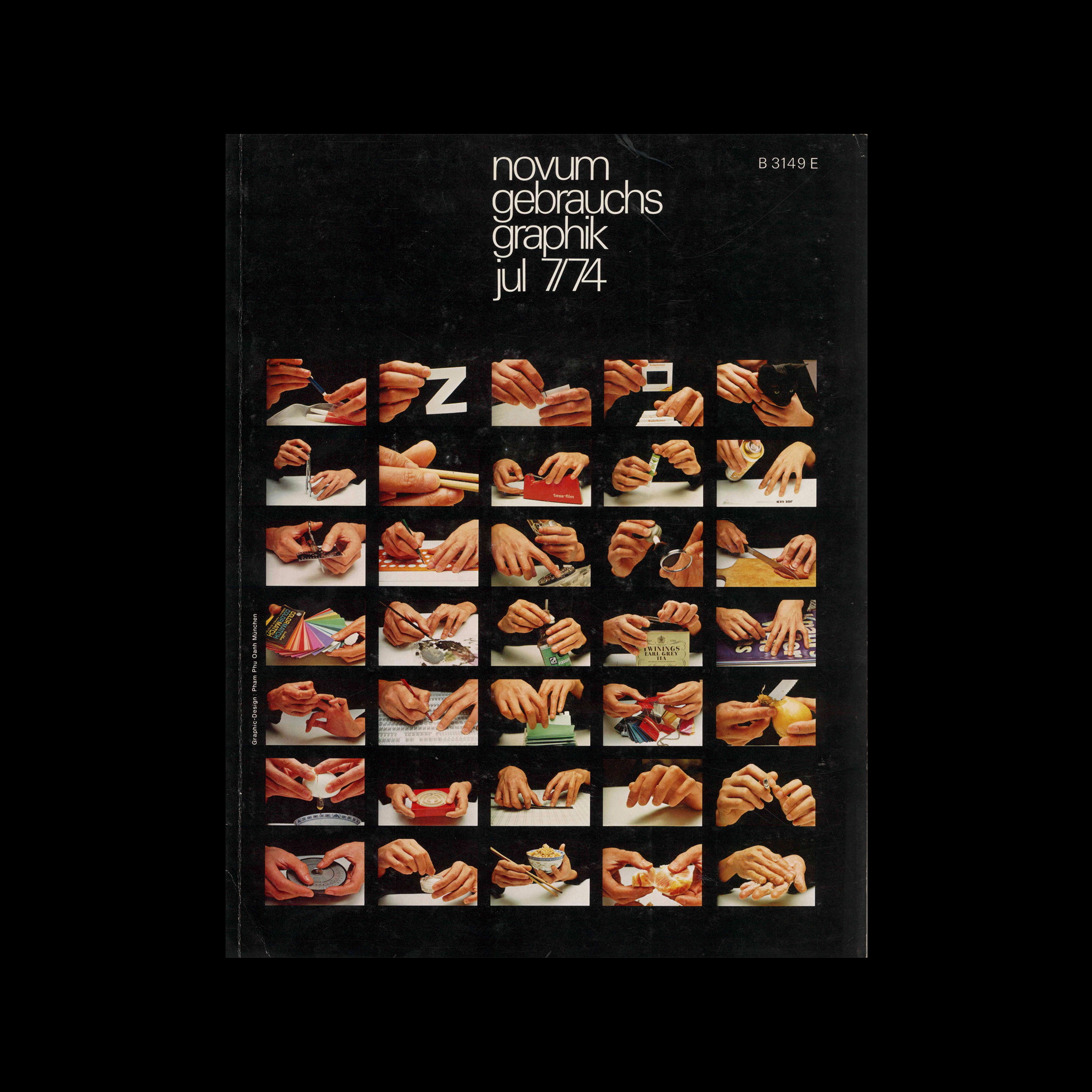 Novum Gebrauchsgraphik, 7, 1974. Cover design by Pham Phu Oanh
