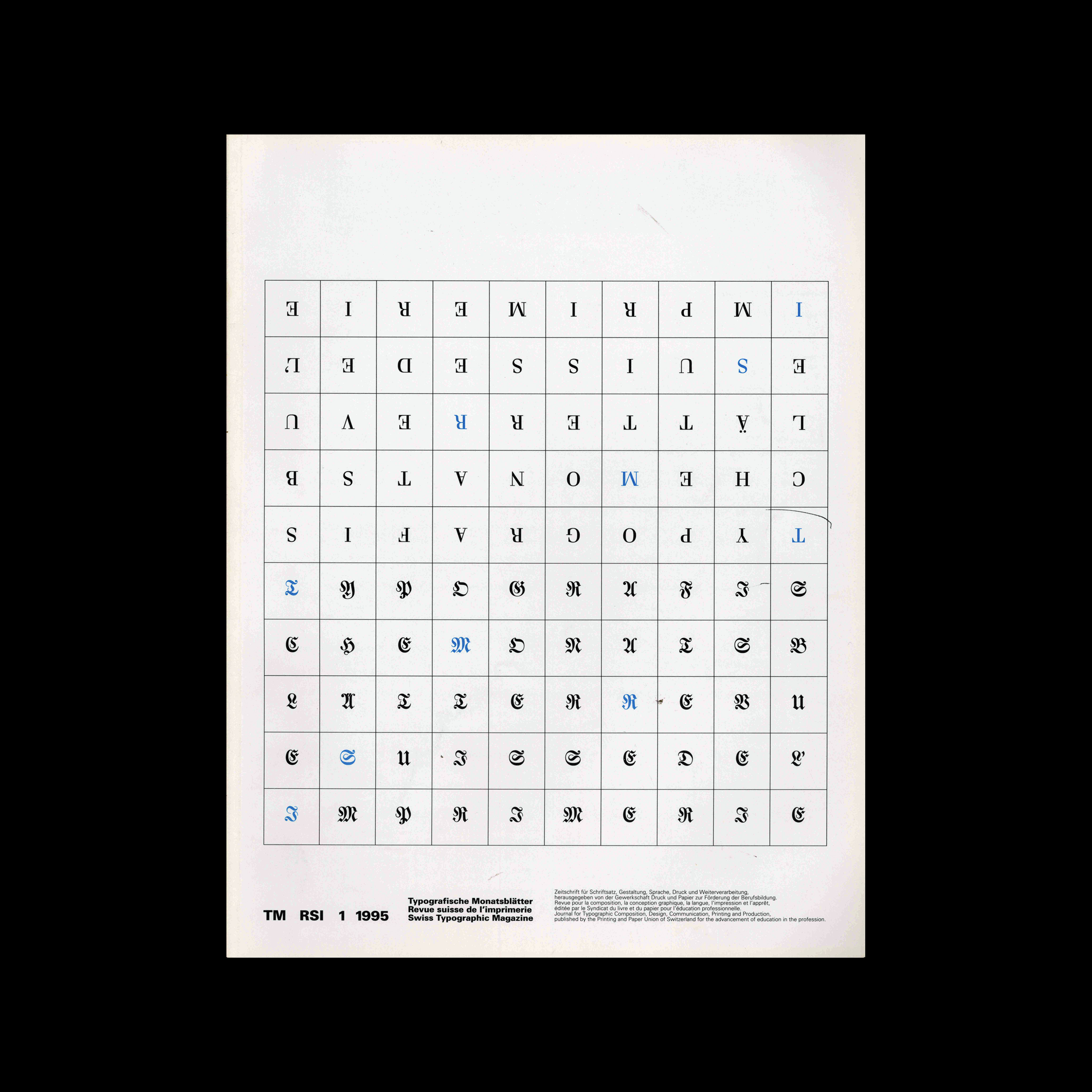 Typografische Monatsblätter, 1, 1995