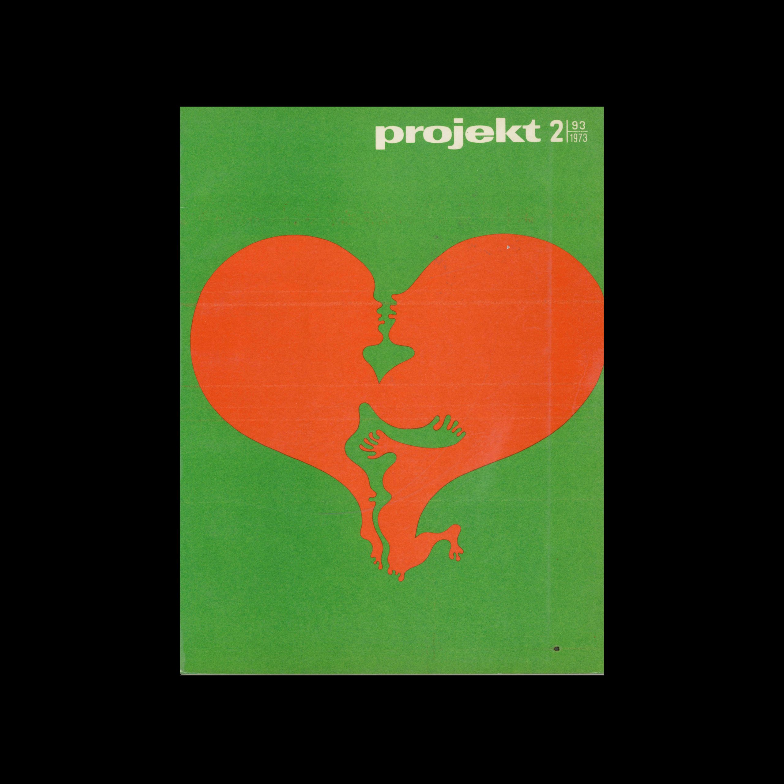 Projekt 93, 2, 1973. Cover design by Jan Dobkowski