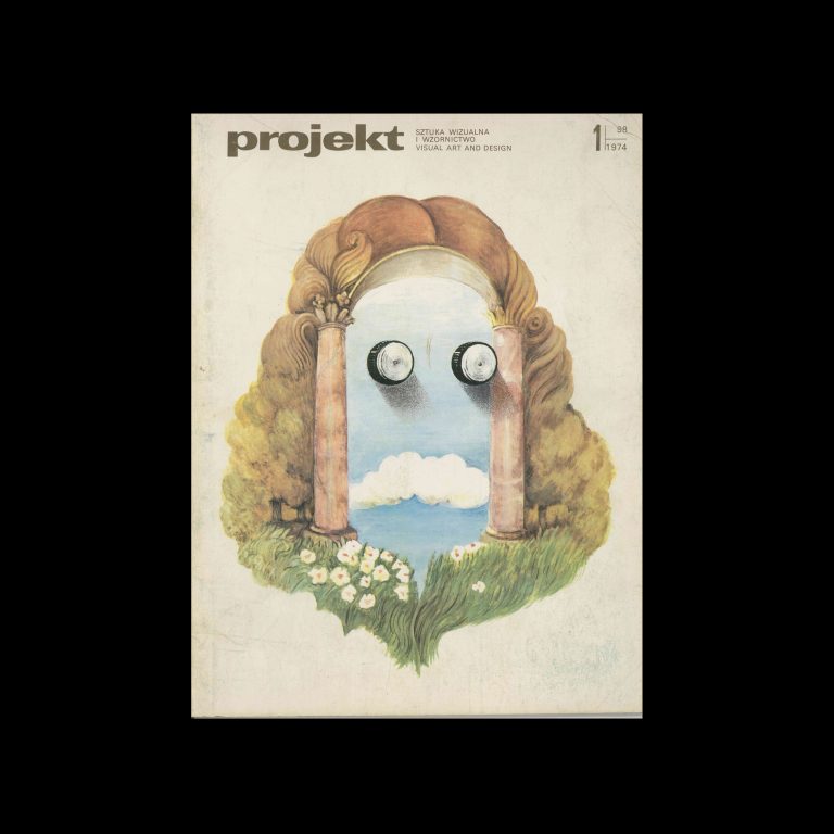 Projekt 98, 1, 1974. Cover design by Maciej Urbaniec