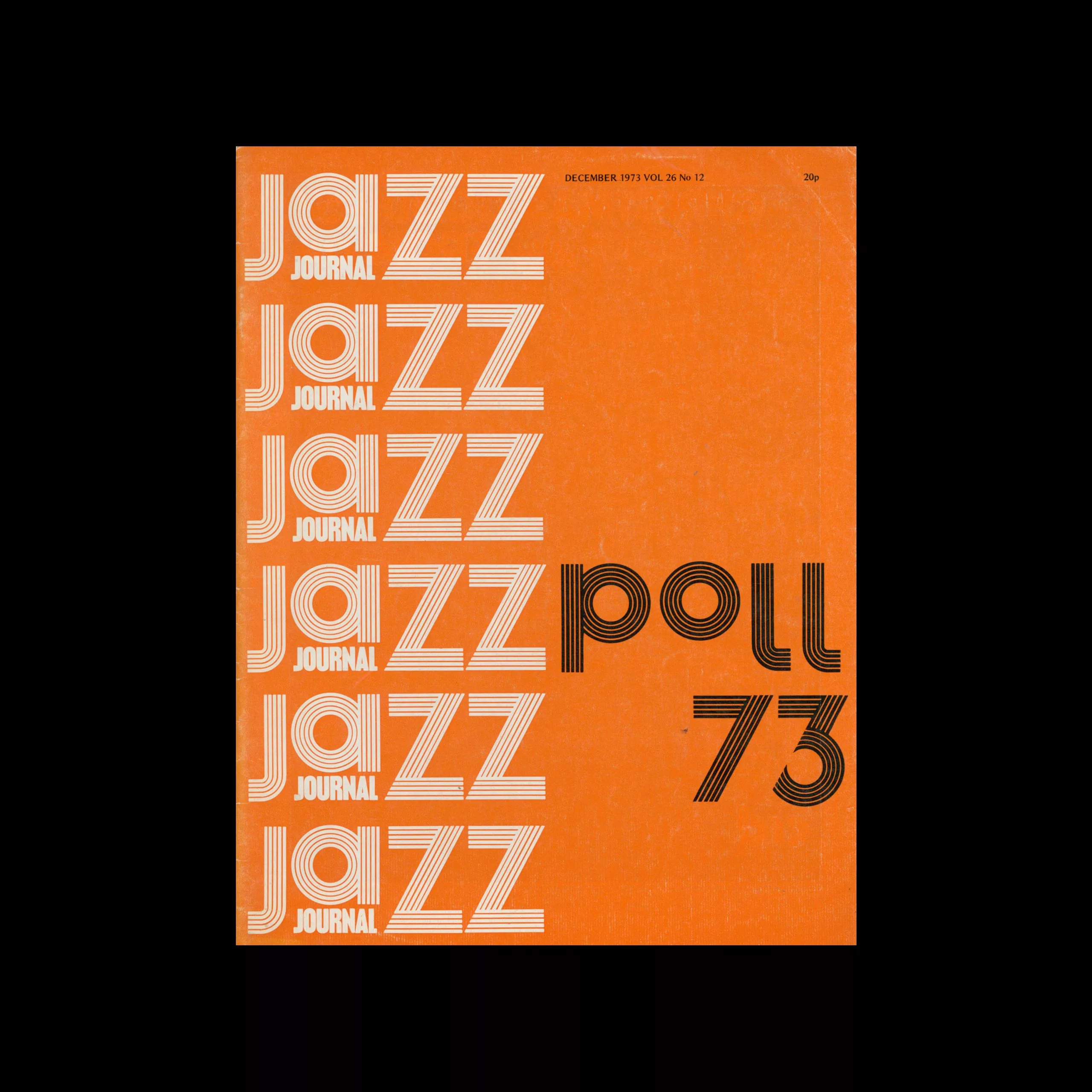 Jazz Journal, 12, 1973. Cover design by Cal Swann