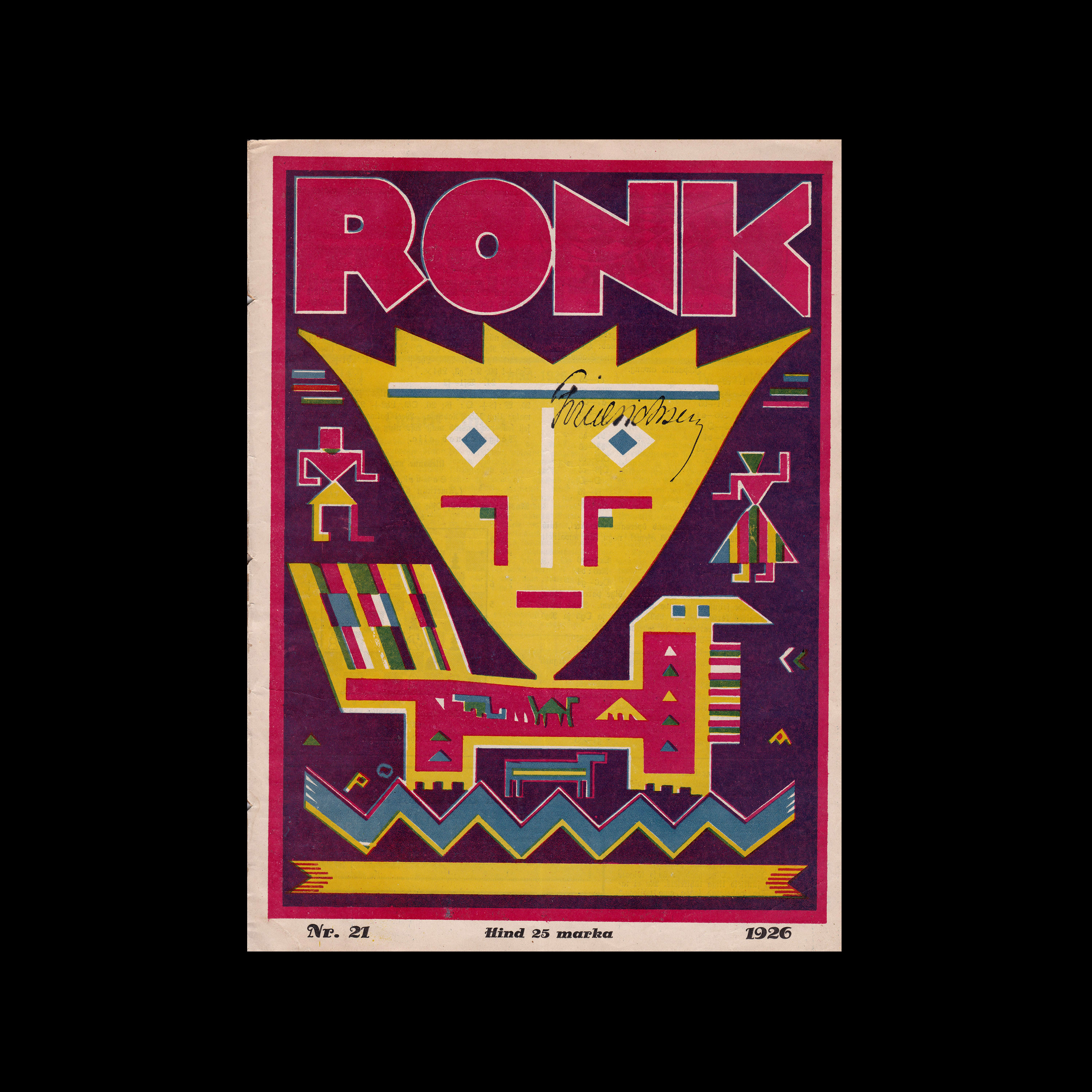 Ronk, Nr, 21, 1926. Cover design by Peet Aren