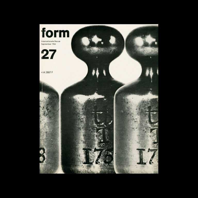 Form, Internationale Revue 27, September 1964. Designed by Karl Oskar Blase