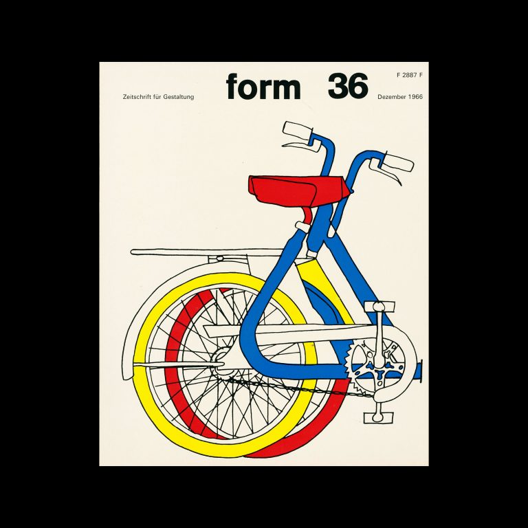 Form, Internationale Revue 36, December 1966. Designed by Karl Oskar Blase