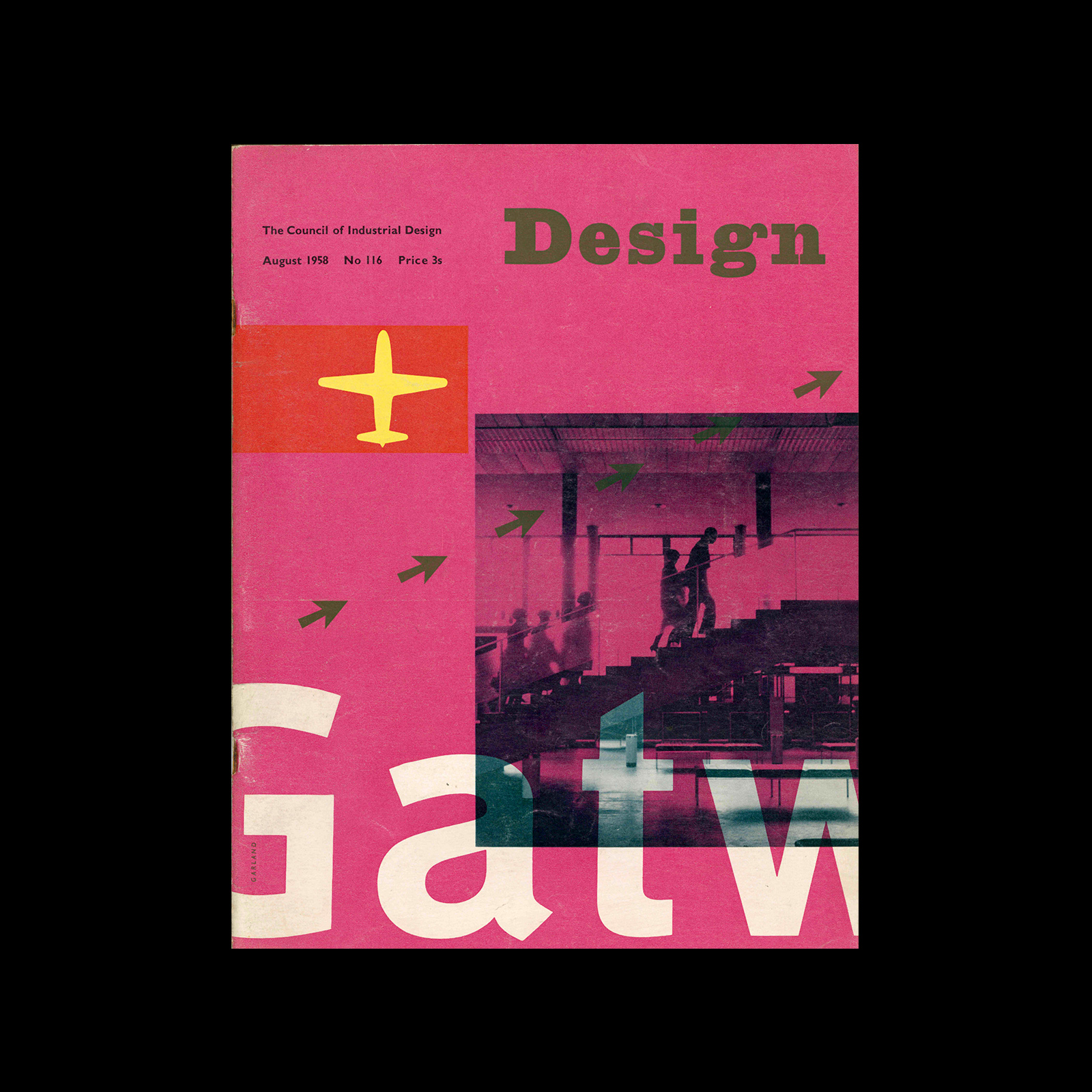 Design, Council of Industrial Design, 116, August 1958. Cover design by Ken Garland