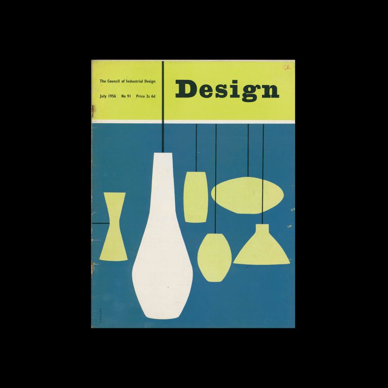 Design, Council of Industrial Design, 91, July 1956. Cover design by Ken Garland