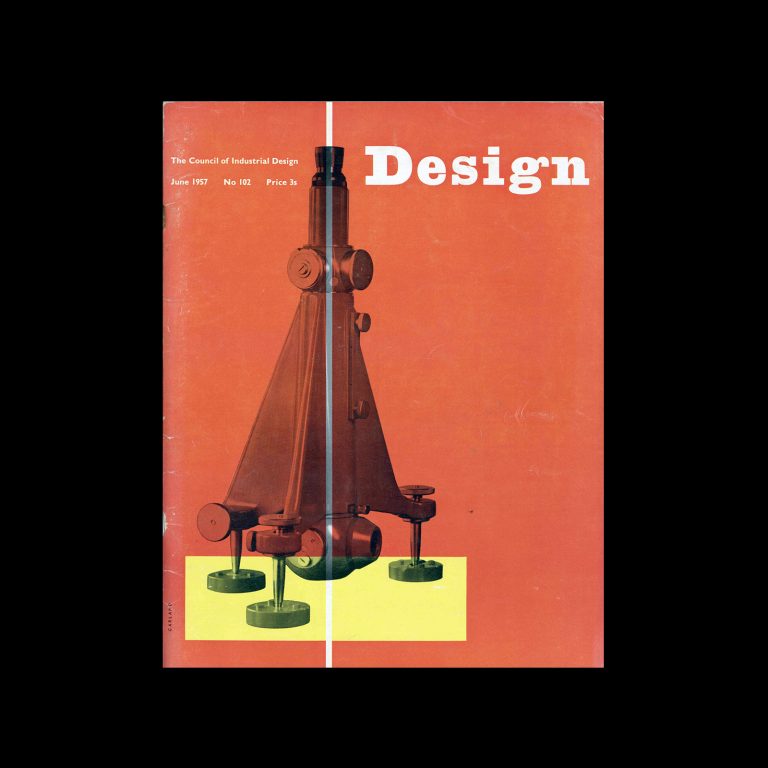 Design, Council of Industrial Design, 102, June 1957. Cover design by Ken Garland