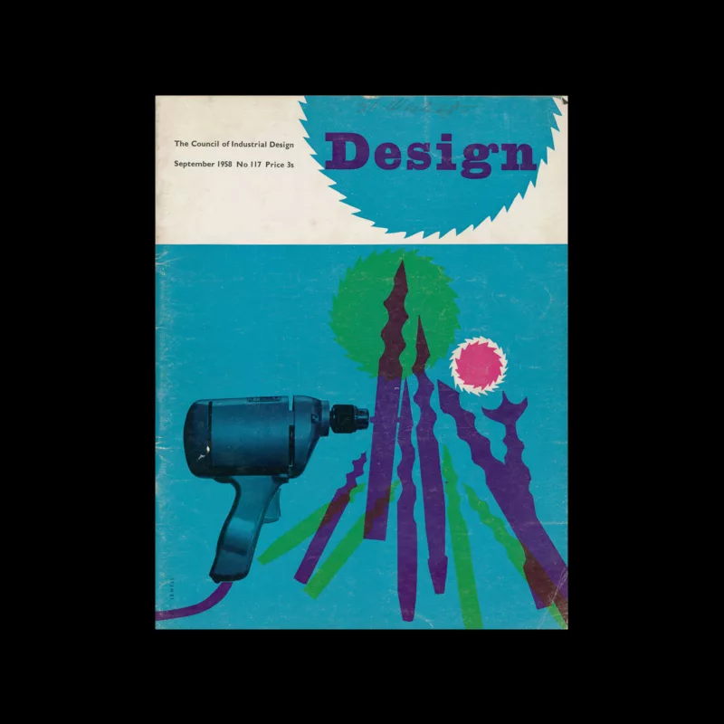Design, Council of Industrial Design, 117, September 1958. Cover design by John Sewell