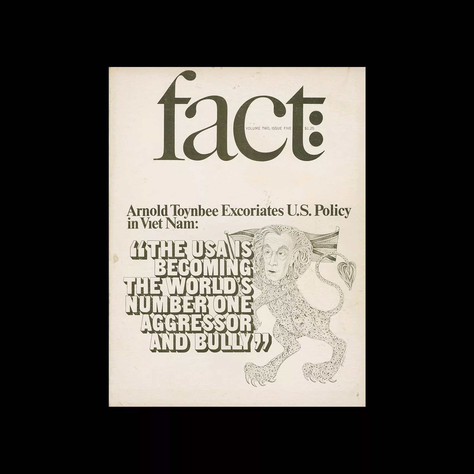 Fact, Volume Two, Issue Five, 1965. Designed by Herb Lubalin
