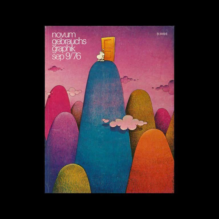 Novum Gebrauchsgraphik, 9, 1976. Cover design by Guillermo Mordillo