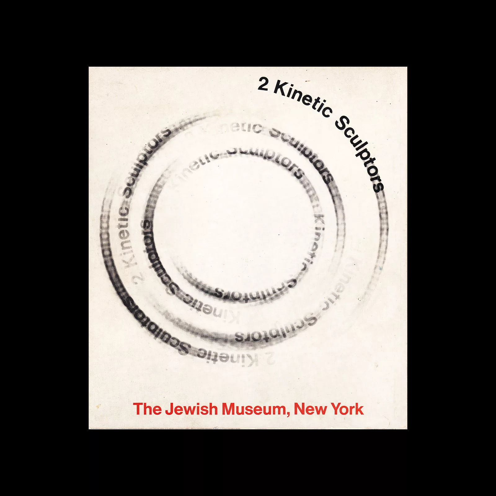 2 Kinetic Sculptors, Nicolas Schöffer and Jean Tinguely, 1966. Designed by Elaine Lustig Cohen 