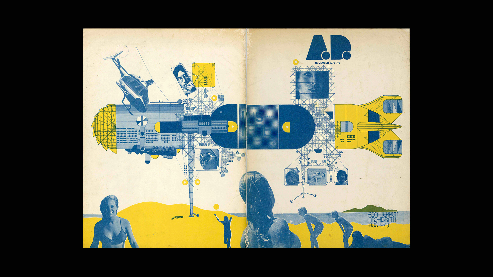 Architectural Design, November 1970. Issue designed by Archigram
