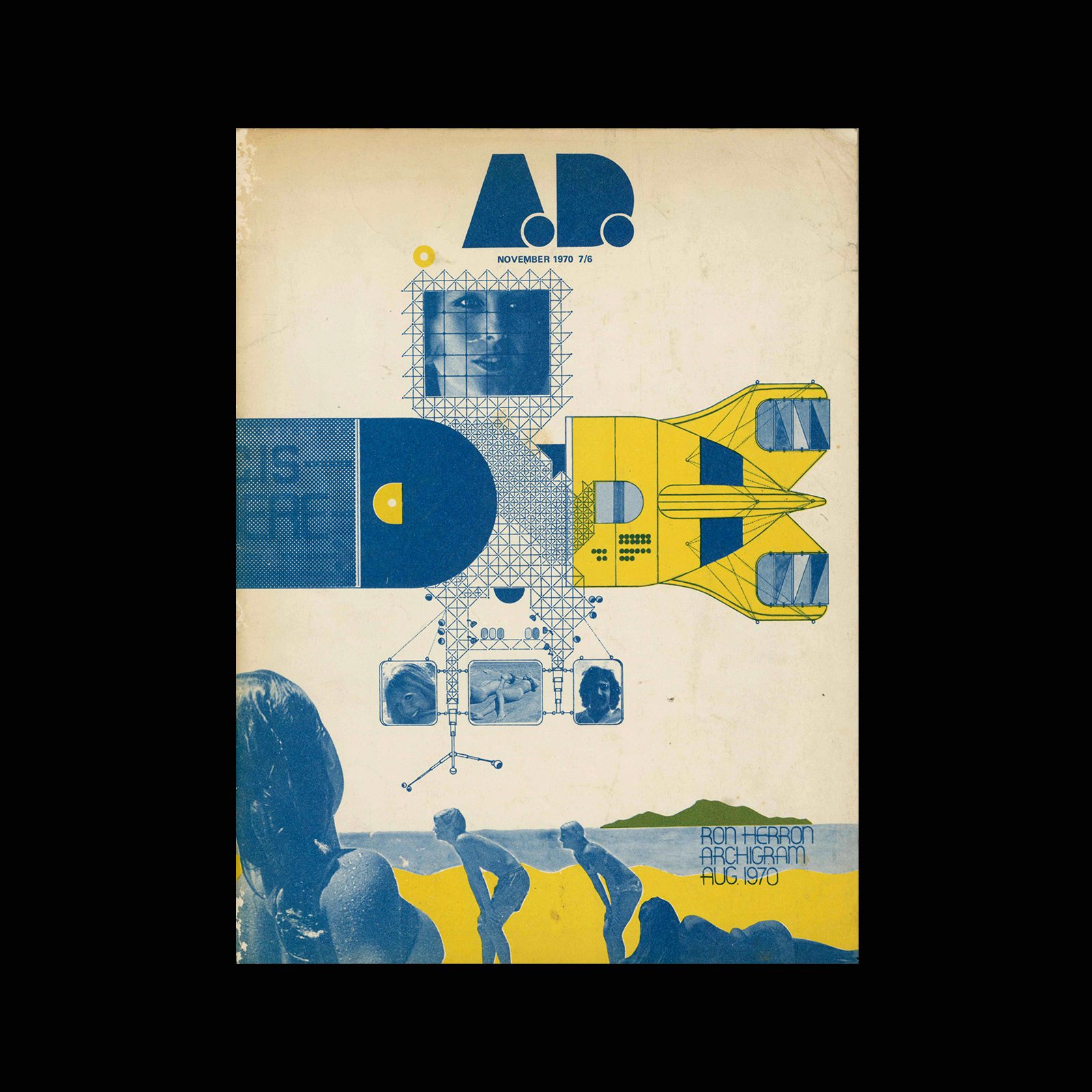 Architectural Design, November 1970. Issue designed by Archigram