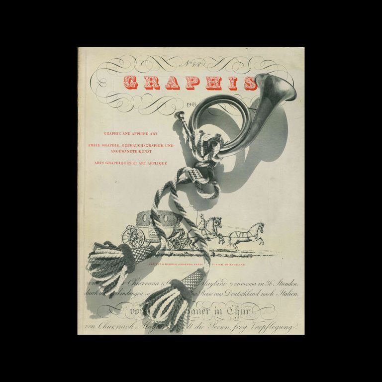 Graphis 07-08, 1945. Cover design by Werner Bischof