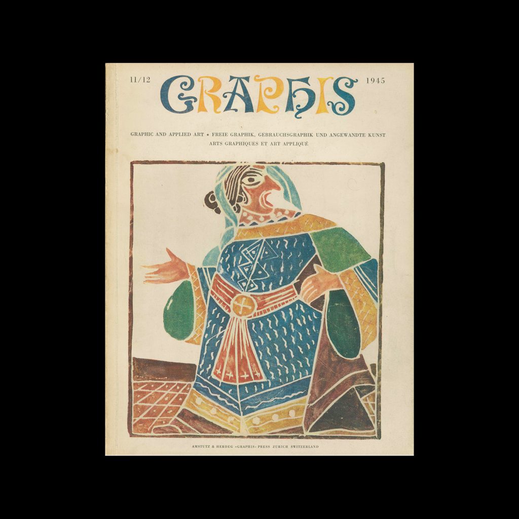 Graphis 11-12, 1945. Cover design by André Derain