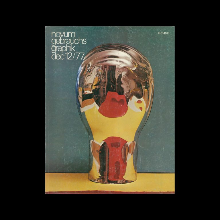 Novum Gebrauchsgraphik, 12, 1977. Cover design by Janos Kass