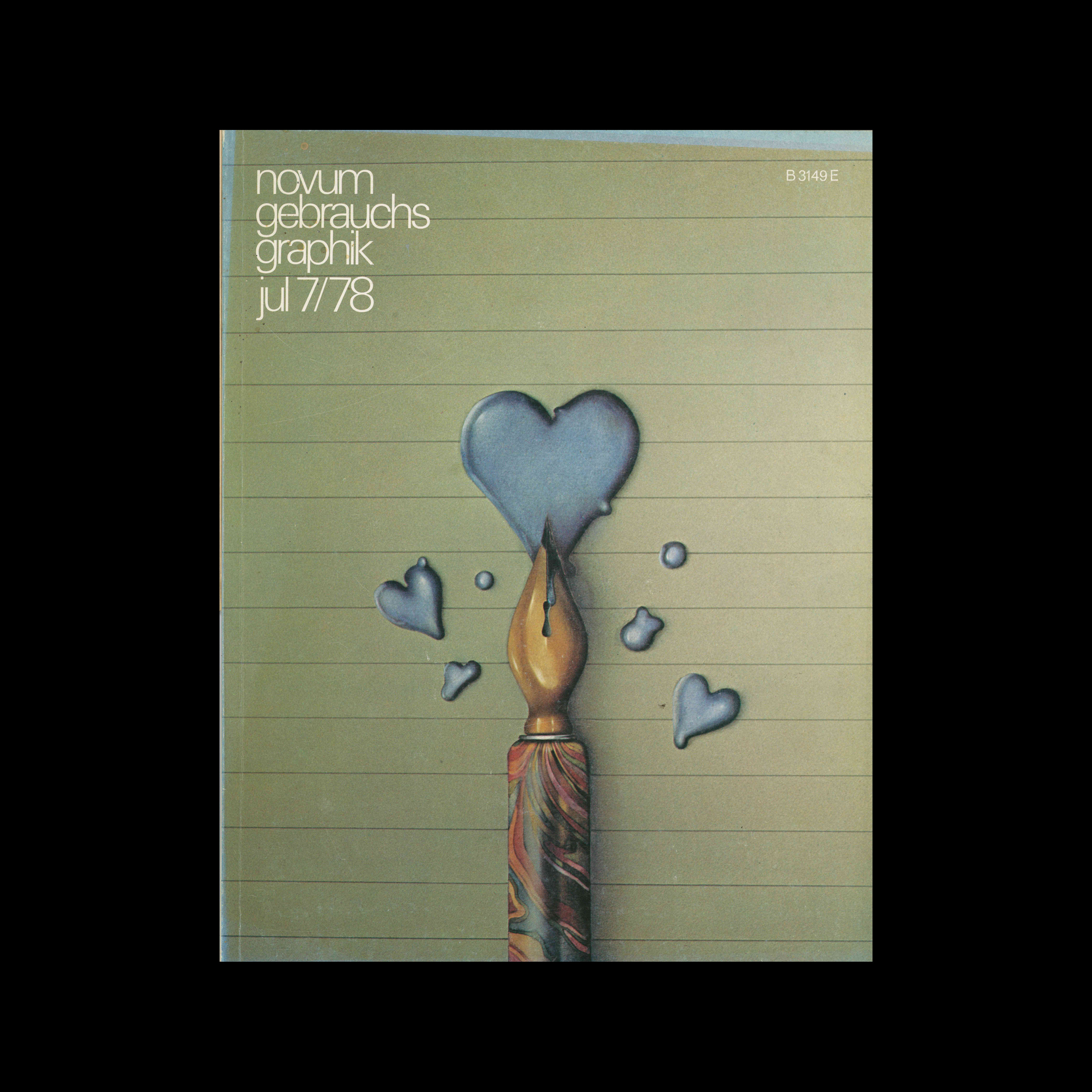 Novum Gebrauchsgraphik, 7, 1978 1 Novum Gebrauchsgraphik, 7, 1978. Cover design by Dieter Ziegenfeuter