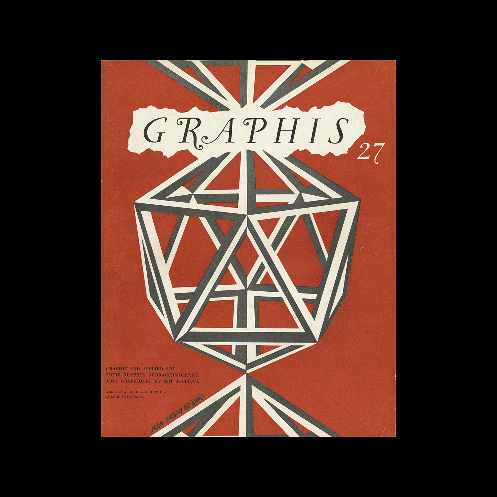 Graphis 27, 1949. Cover design by Jean Picart Le Doux