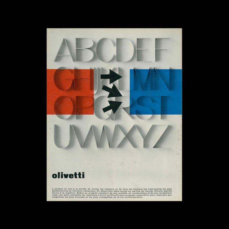 Olivetti, advertisement, 1964. Designed by Giovanni Pintori