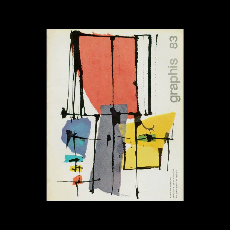 Graphis 83, 1959. Cover design by Eugenio Carmi.