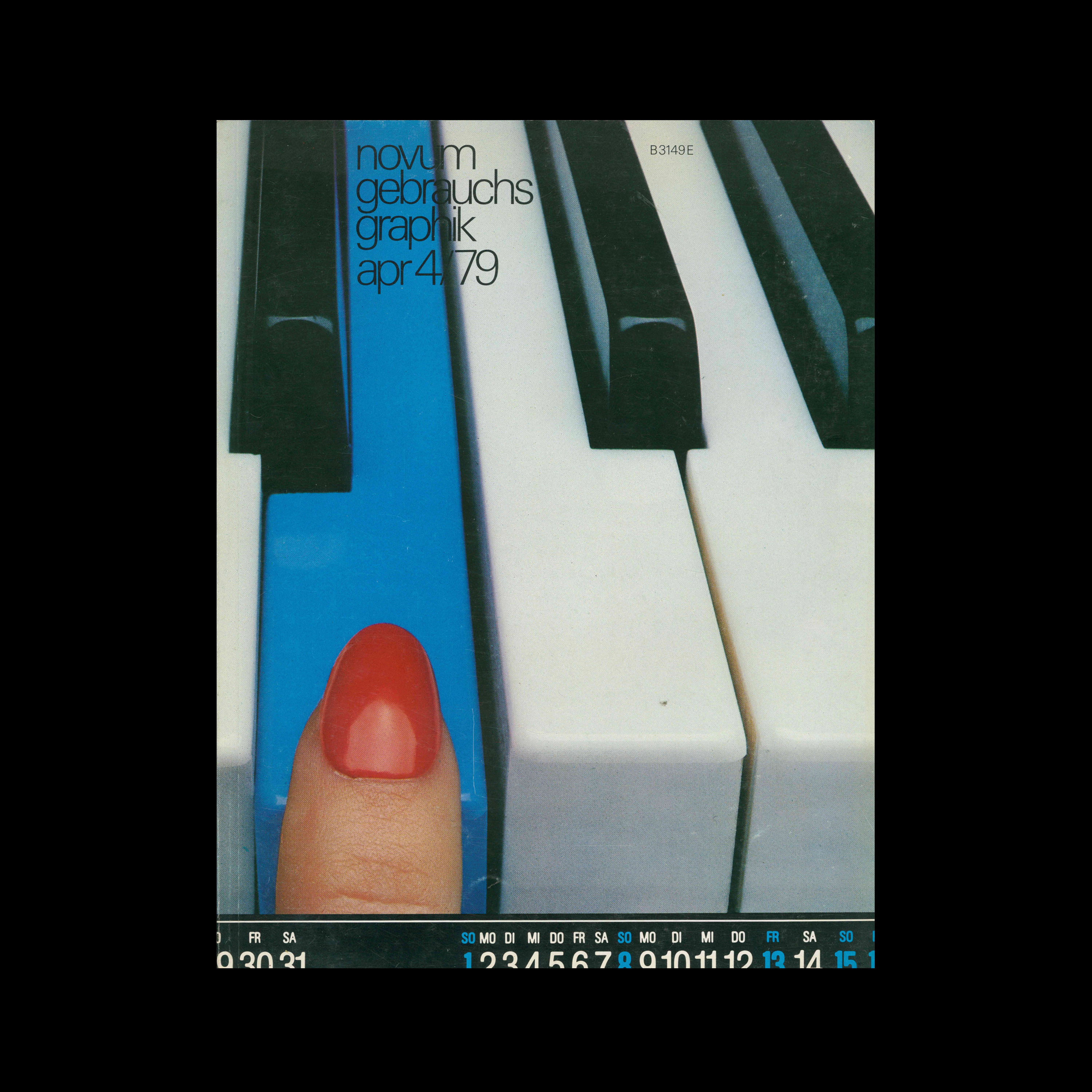 Novum Gebrauchsgraphik, 4, 1979. Cover design by Hartwig Klappert