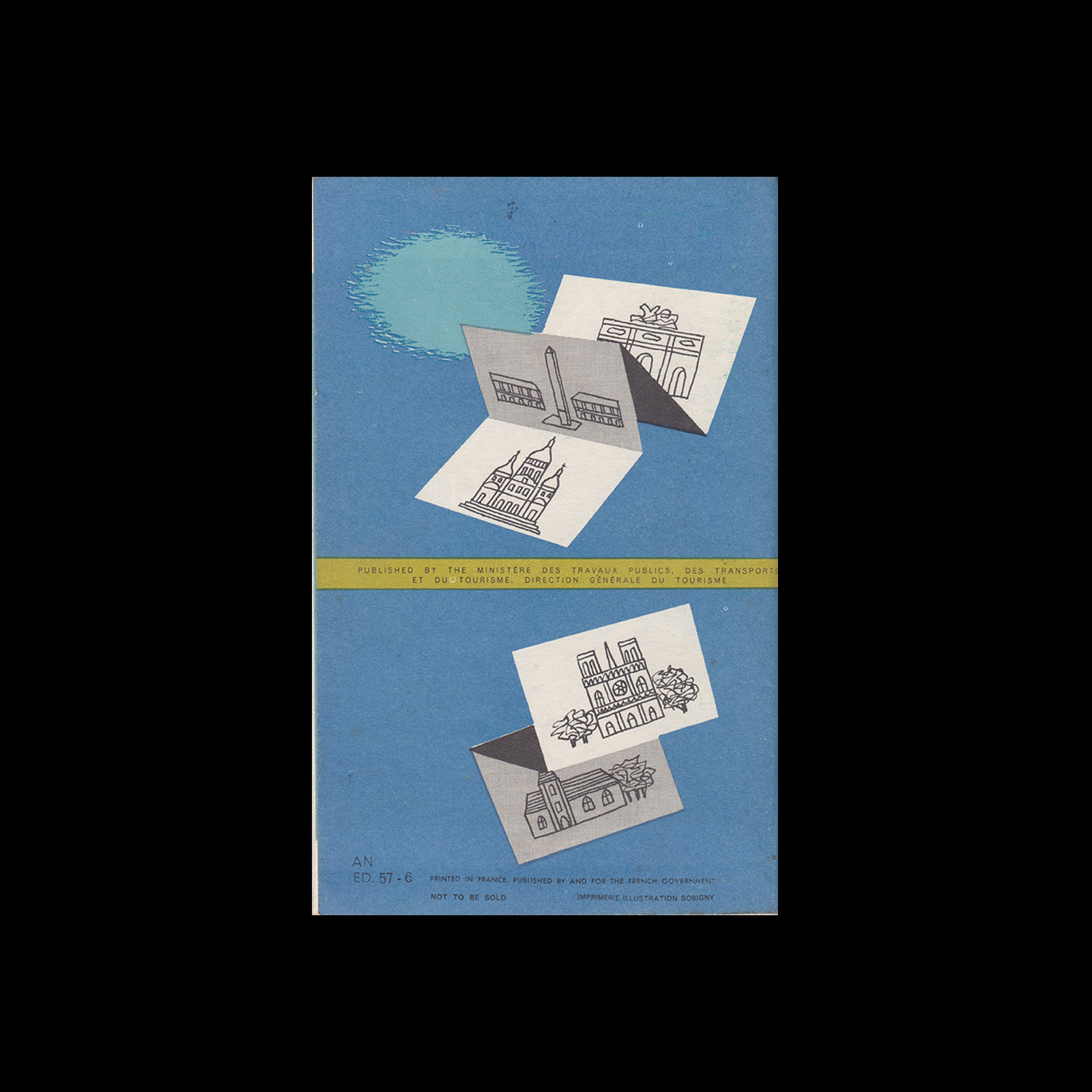Paris Travel Brochure, 1969 2 Paris Travel Brochure, 1969. Illustrated by Guy Georget.