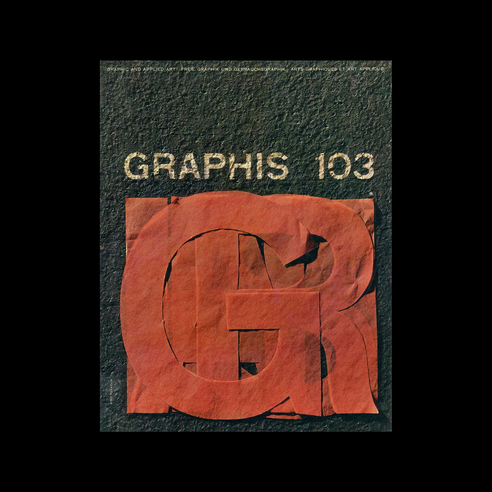 Graphis 103, 1962. Cover design by Pino Tovaglia.