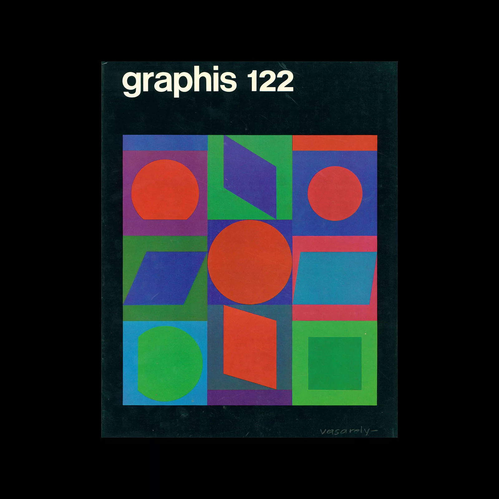 Graphis 122, 1965. Cover design by Victor Vasarely.