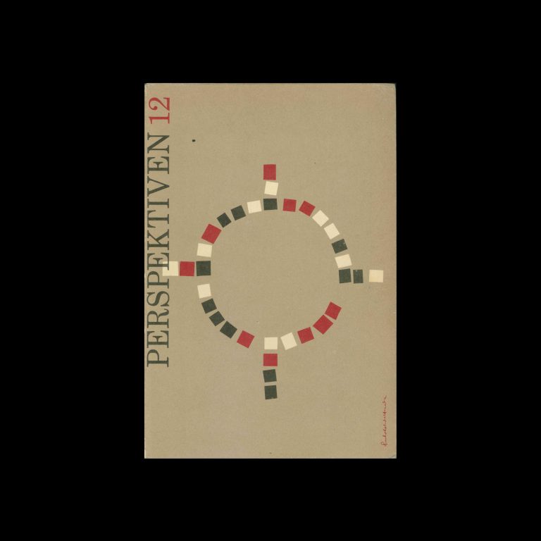 Perspektiven, Literatur, Kunst, Musik, 12, 1955. Cover design by Rudolph de Harak