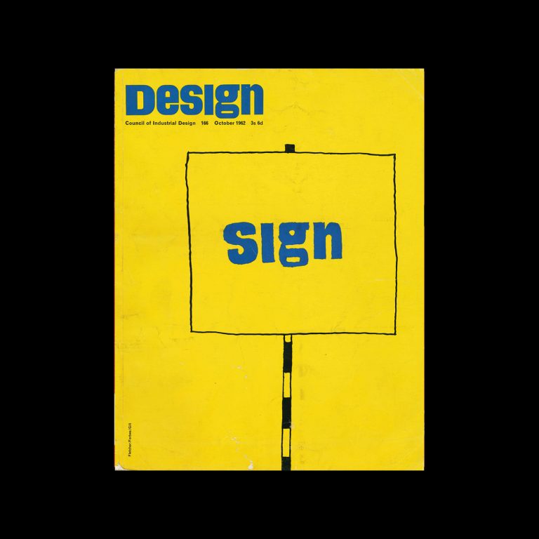 Design, Council of Industrial Design, 166, October 1962. Cover design by Fletcher/Forbes/Gill.
