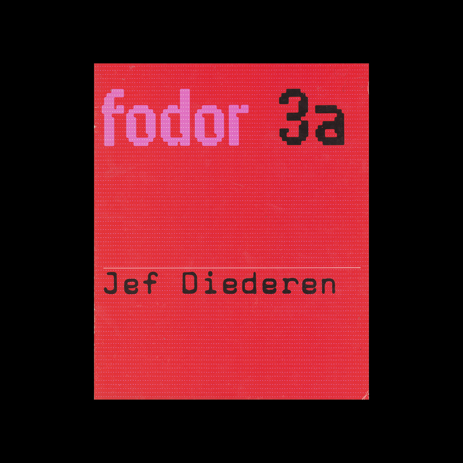 Fodor 3a, 1972 - Jef Diederen. Designed by Wim Crouwel.