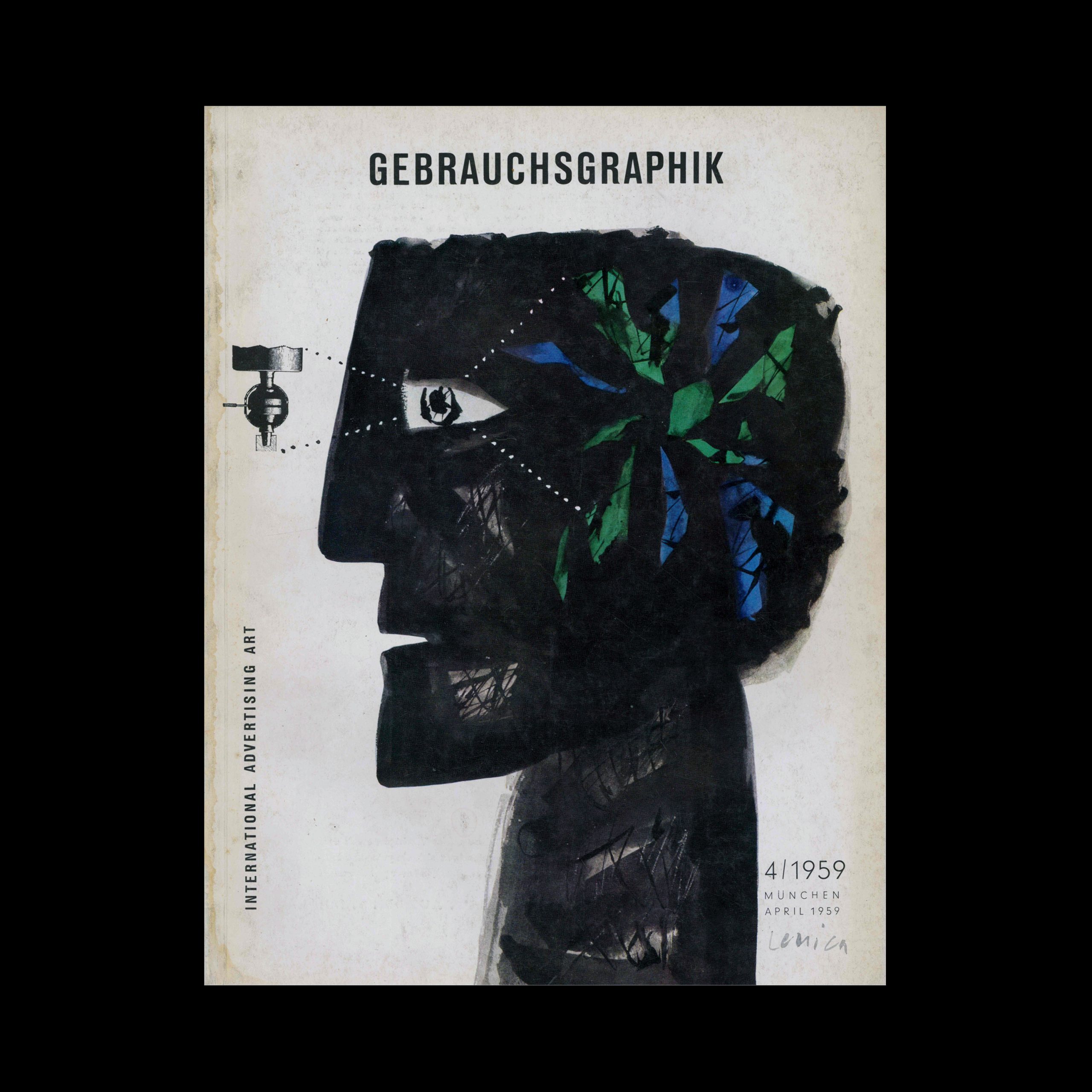 Gebrauchsgraphik, 4, 1959. Cover design by Jan Lenica