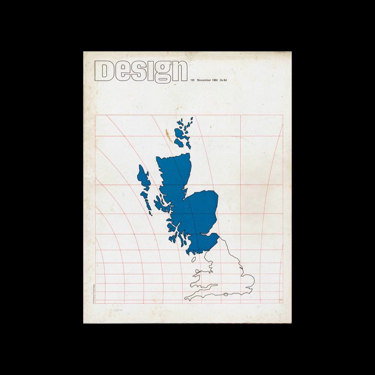 Design, Council of Industrial Design, 191, November 1965. Cover design by Anthony Froshaug.