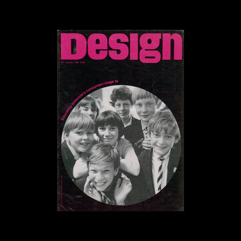 Design, Council of Industrial Design, 217, January 1967. Cover design by Caroline Rawlence